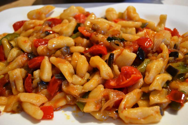 Homemade Cavatelli on