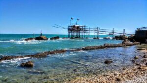 The most beautiful beaches of the Trabocchi coast in Abruzzo, Italy